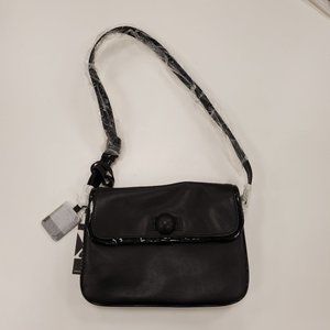 Maxx New York Black Leather Mini Bag NEW!